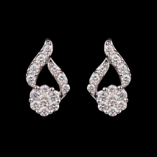 14K Yellow Gold Diamond Earrings - 0.38ct VS-GH
