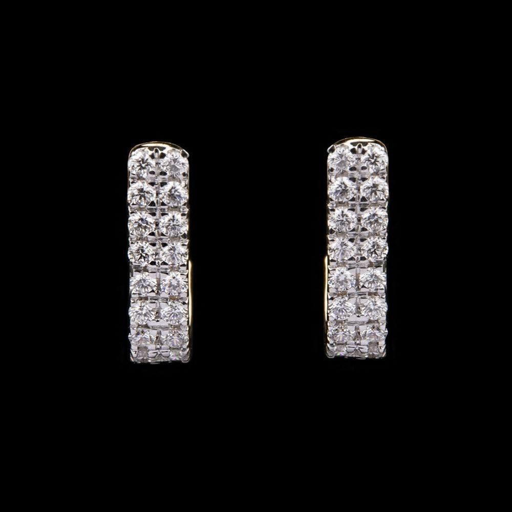 14K Yellow Gold Diamond Earrings - 0.36ct VVS-VS-HI