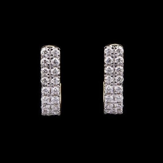 14K Yellow Gold Diamond Earrings - 0.36ct VVS-VS-HI