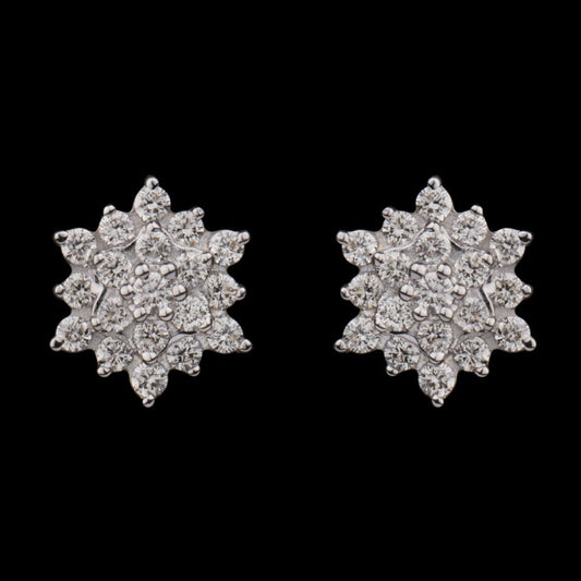 18K Yellow Gold Diamond Earrings - 0.32ct VVS-VS-GH