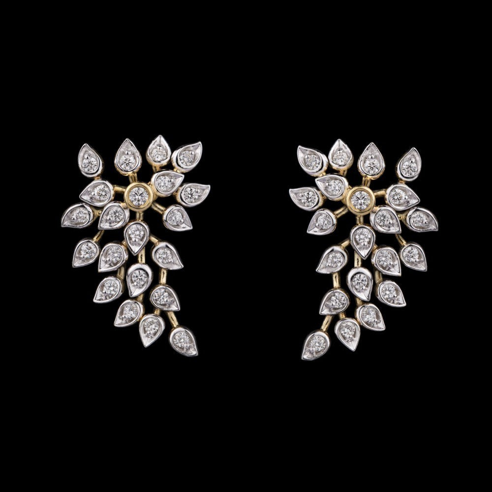 14K Yellow Gold Diamond Earrings - 0.63ct VS-GH