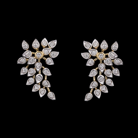 14K Yellow Gold Diamond Earrings - 0.63ct VS-GH