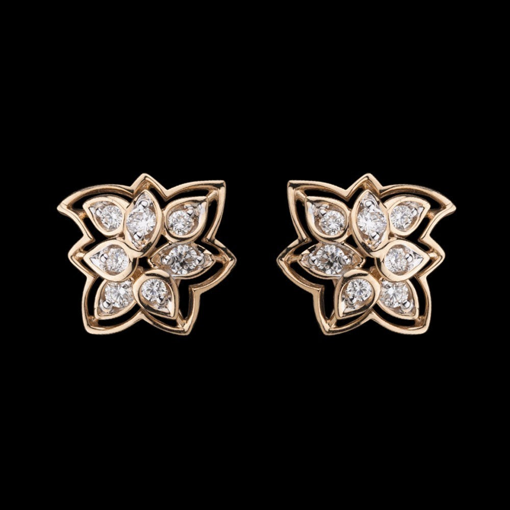 14K Yellow Gold Diamond Earrings - 0.29ct VVS-VS-GH