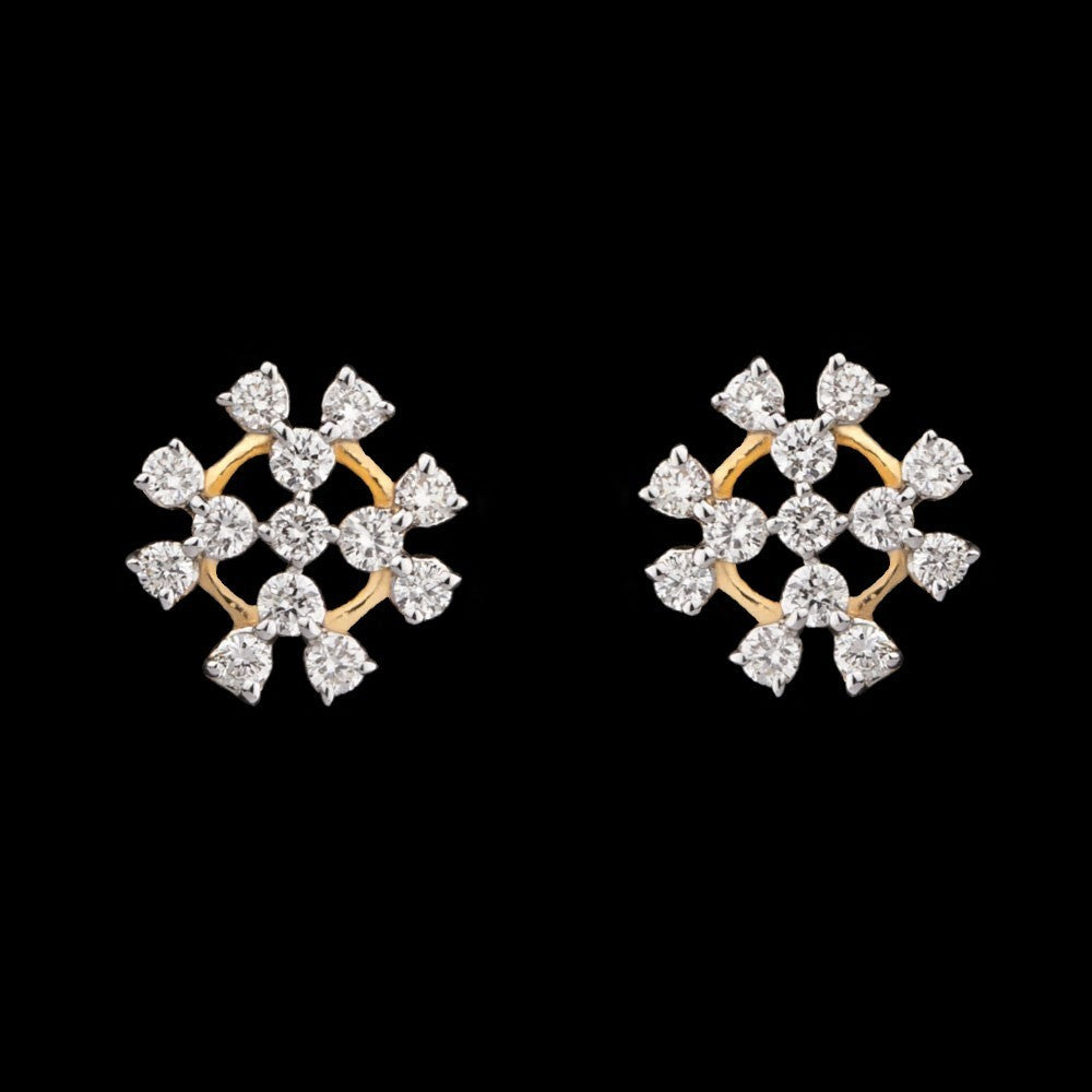 14K Yellow Gold Diamond Earrings - 0.4ct VS-SI-HI