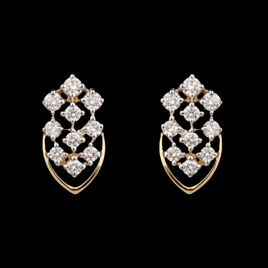 14K Yellow Gold Diamond Earrings - 0.33ct VS-SI-HI