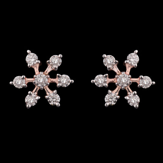 14K Yellow Gold Diamond Earrings - 0.46ct VS-HI