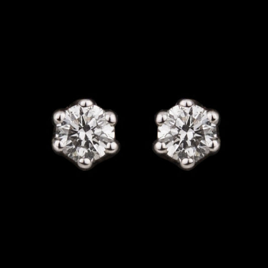 14K Yellow Gold Diamond Earrings - 0.17ct SI-IJ