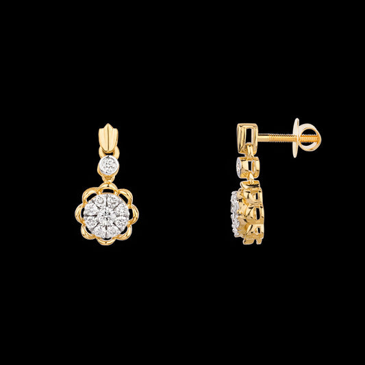 14K Yellow Gold Diamond Earrings - 0.26ct VVS-VS-HI