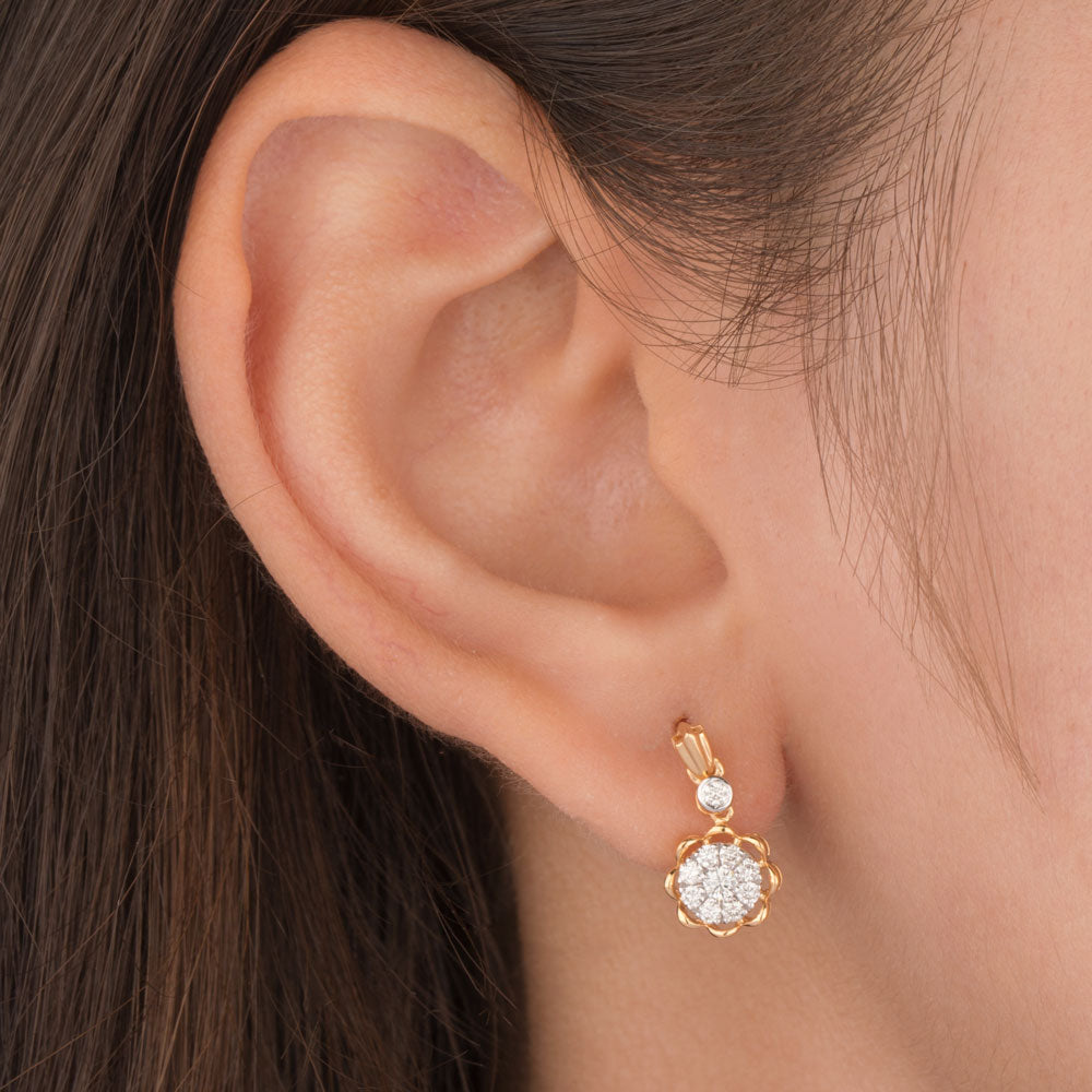 14K Yellow Gold Diamond Earrings - 0.26ct VVS-VS-HI