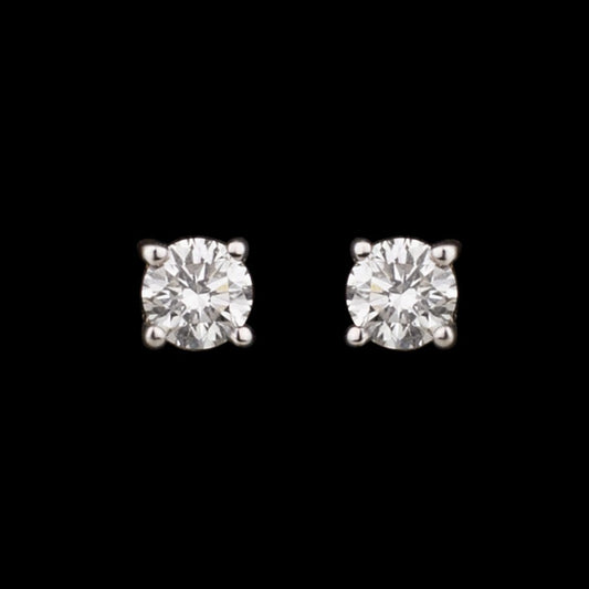 14K Yellow Gold Diamond Earrings - 0.17ct SI-IJ