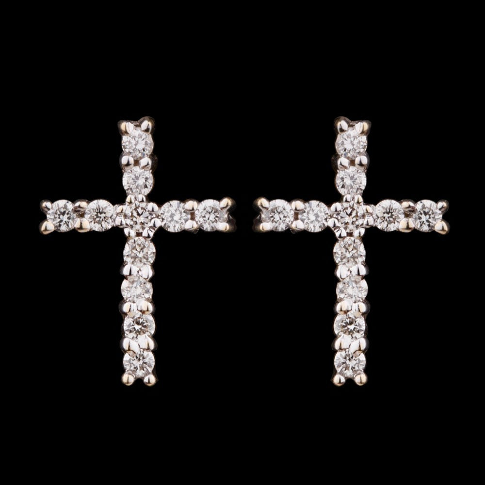 14K Yellow Gold Diamond Earrings - 0.12ct SI-IJ