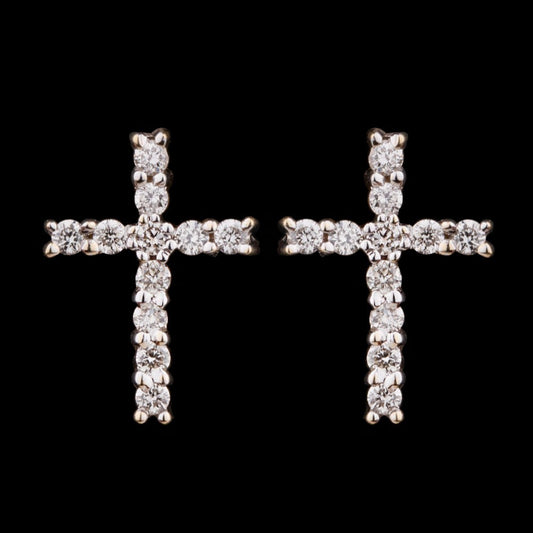 14K Yellow Gold Diamond Earrings - 0.12ct SI-IJ