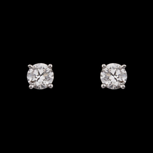 14K Yellow Gold Diamond Earrings - 0.09ct SI-IJ