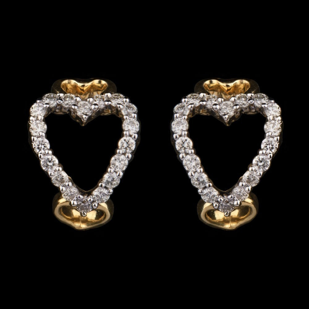 14K Yellow Gold Diamond Earrings - 0.17ct SI-IJ