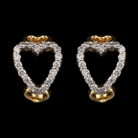 14K Yellow Gold Diamond Earrings - 0.17ct SI-IJ