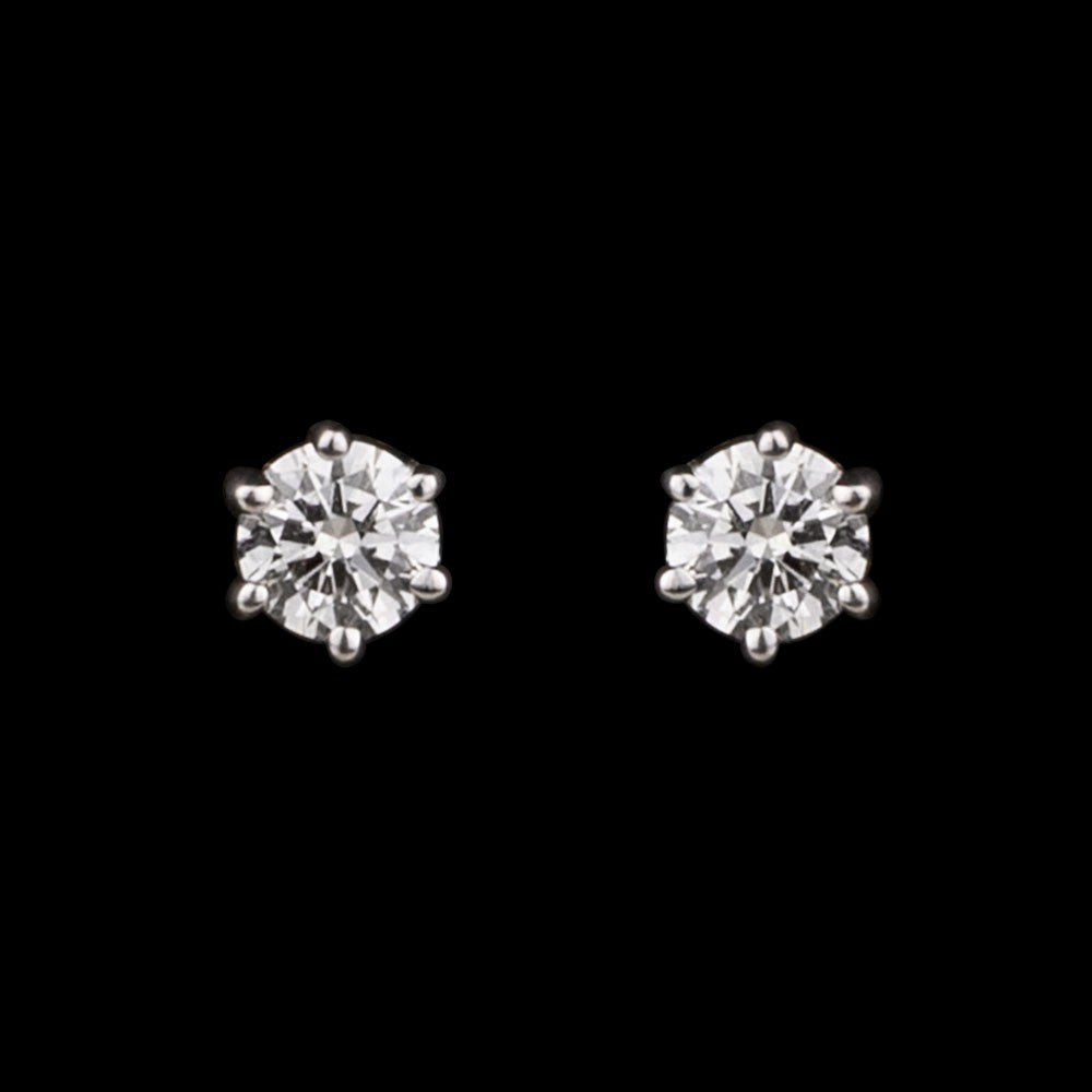 14K Yellow Gold Diamond Earrings - 0.2ct SI-IJ