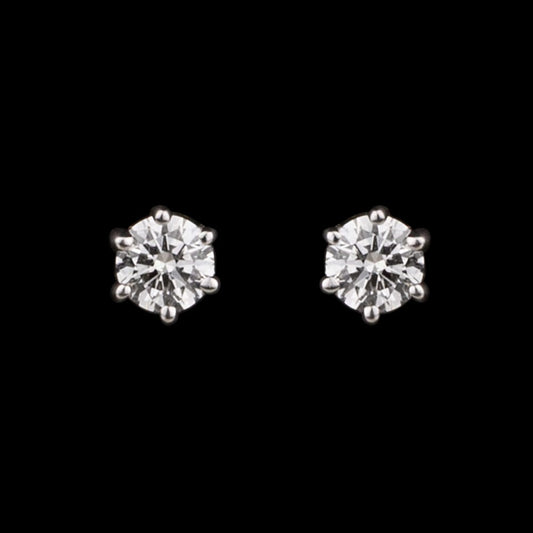 14K Yellow Gold Diamond Earrings - 0.2ct SI-IJ