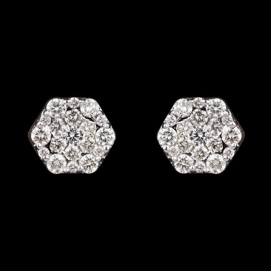 14K Yellow Gold Diamond Earrings - 0.6ct VVS-VS-GH
