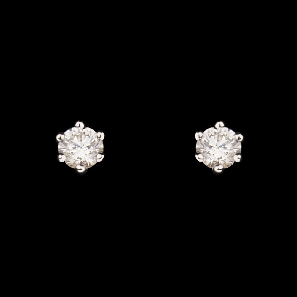 14K Yellow Gold Diamond Earrings - 0.15ct VS-HI