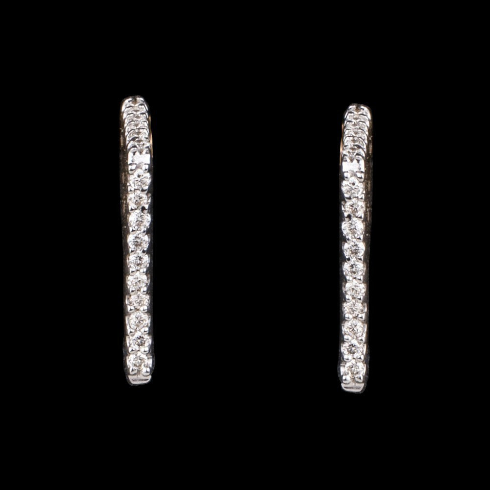 14K Yellow Gold Diamond Earrings - 0.15ct SI-IJ