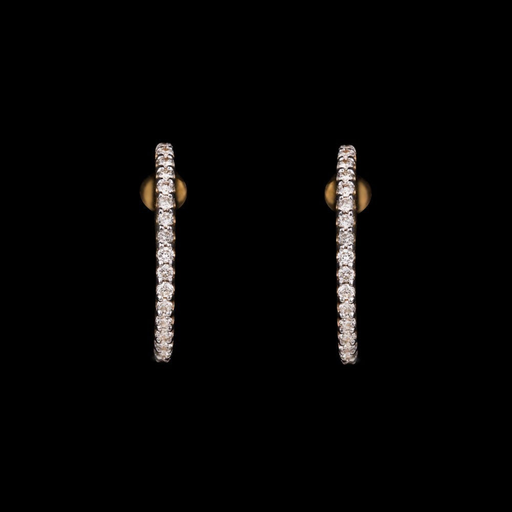 14K Yellow Gold Diamond Earrings - 0.16ct SI-IJ