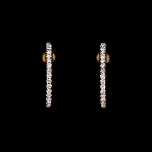 14K Yellow Gold Diamond Earrings - 0.16ct SI-IJ