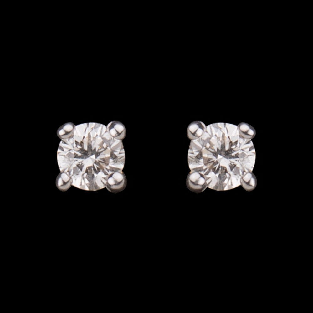 14K Yellow Gold Diamond Earrings - 0.15ct VS-HI