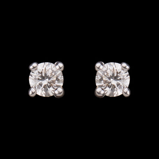 14K Yellow Gold Diamond Earrings - 0.15ct VS-HI