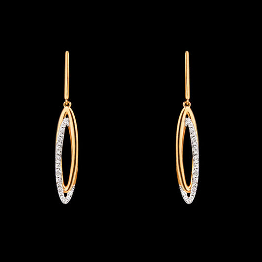 14K Yellow Gold Diamond Earrings - 0.15ct SI-IJ