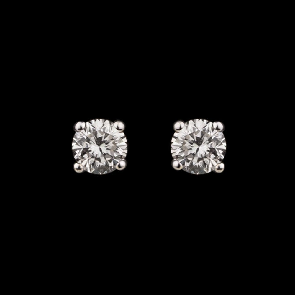 14K Yellow Gold Diamond Earrings - 0.2ct SI-IJ
