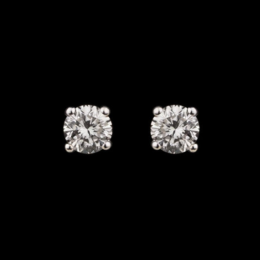 14K Yellow Gold Diamond Earrings - 0.2ct SI-IJ