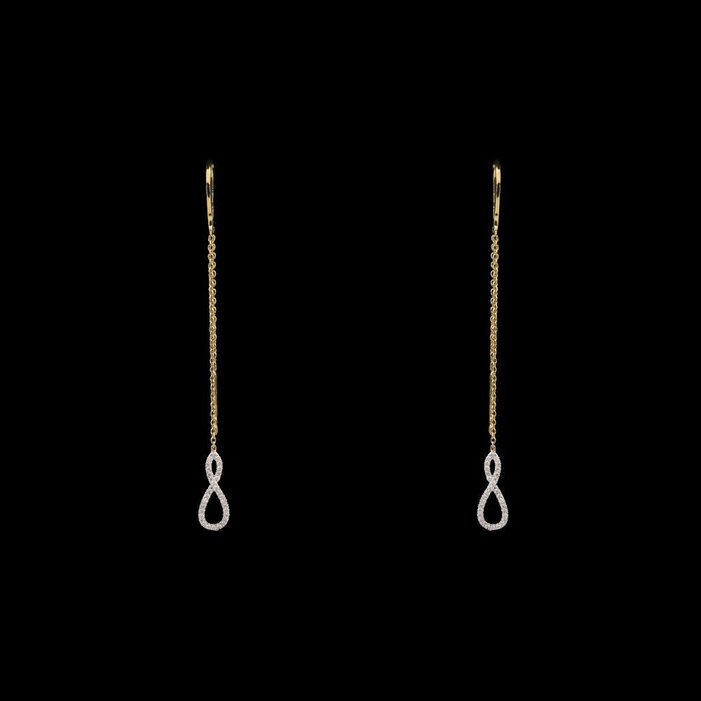 14K Yellow Gold Diamond Earrings - 0.17ct SI-IJ