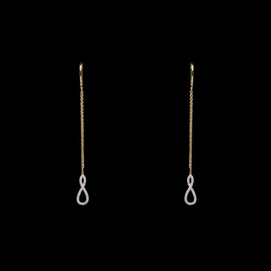 14K Yellow Gold Diamond Earrings - 0.17ct SI-IJ