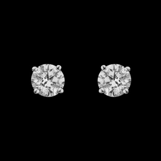 14K Yellow Gold Diamond Earrings - 0.2ct SI-IJ