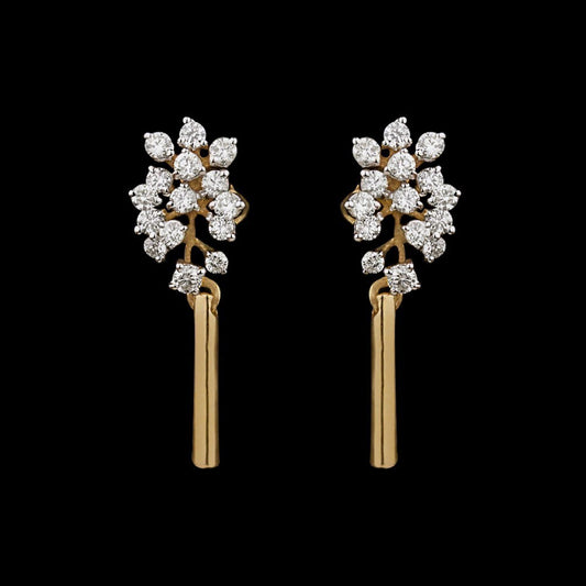 14K Yellow Gold Diamond Earrings - 0.44ct VVS-VS-HI