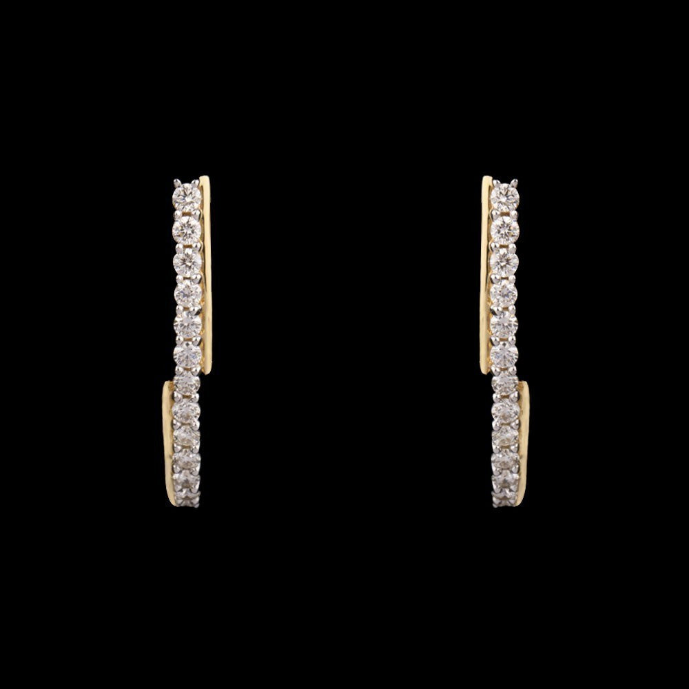 14K Yellow Gold Diamond Earrings - 0.47ct VVS-VS-HI