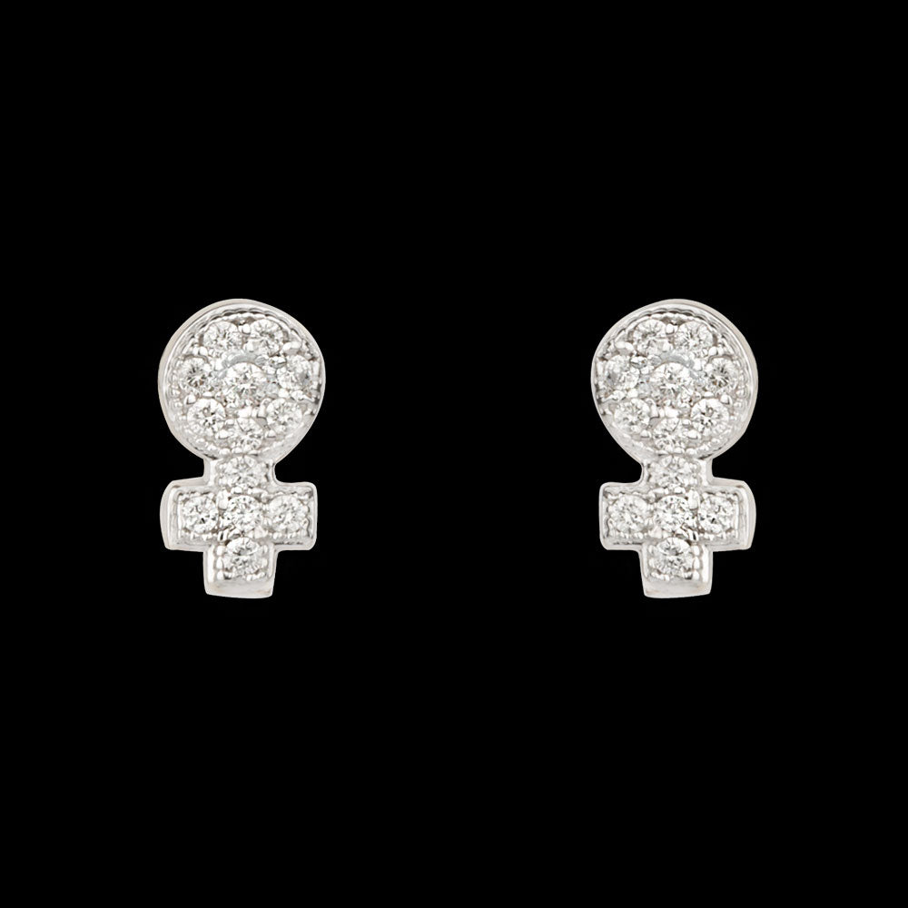 14K Yellow Gold Diamond Earrings - 0.12ct VVS-VS-GH