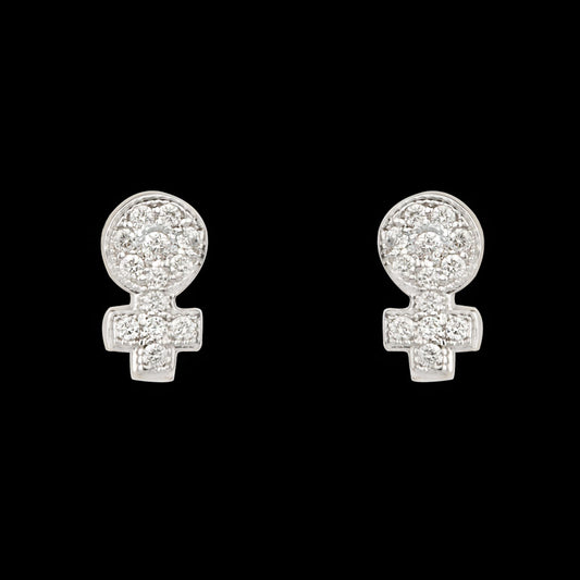 14K Yellow Gold Diamond Earrings - 0.12ct VVS-VS-GH
