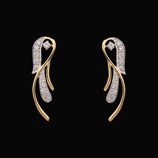 14K Yellow Gold Diamond Earrings - 0.21ct VVS-VS-GH