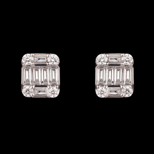 18K Yellow Gold Diamond Earrings - 0.57ct VVS-VS-EF