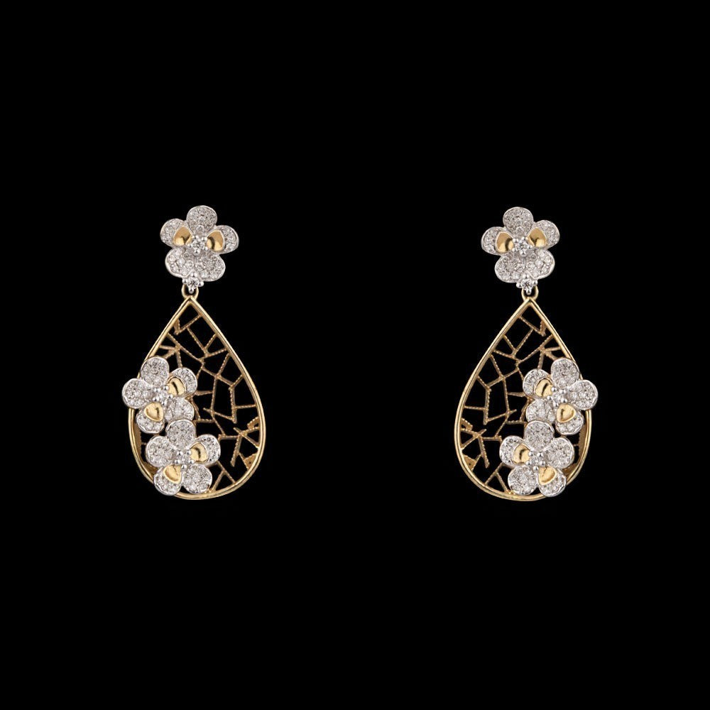 14K Yellow Gold Diamond Earrings - 0.53ct SI-IJ
