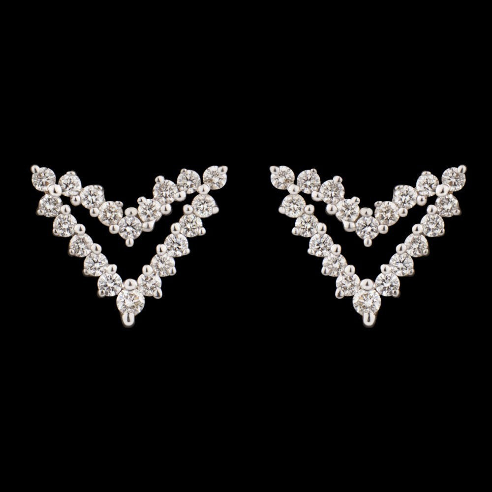 14K Yellow Gold Diamond Earrings - 0.36ct SI-GH