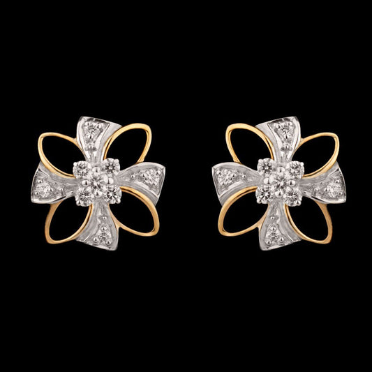 14K Yellow Gold Diamond Earrings - 0.21ct VS-GH