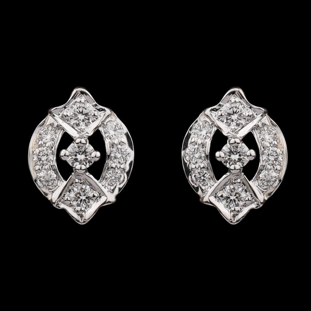 14K Yellow Gold Diamond Earrings - 0.22ct VVS-VS-HI