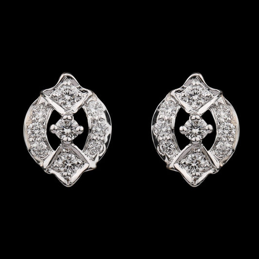 14K Yellow Gold Diamond Earrings - 0.22ct VVS-VS-HI