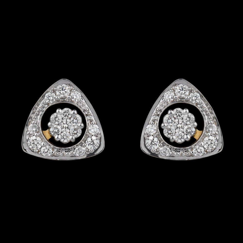 14K Yellow Gold Diamond Earrings - 0.7ct VVS-VS-HI