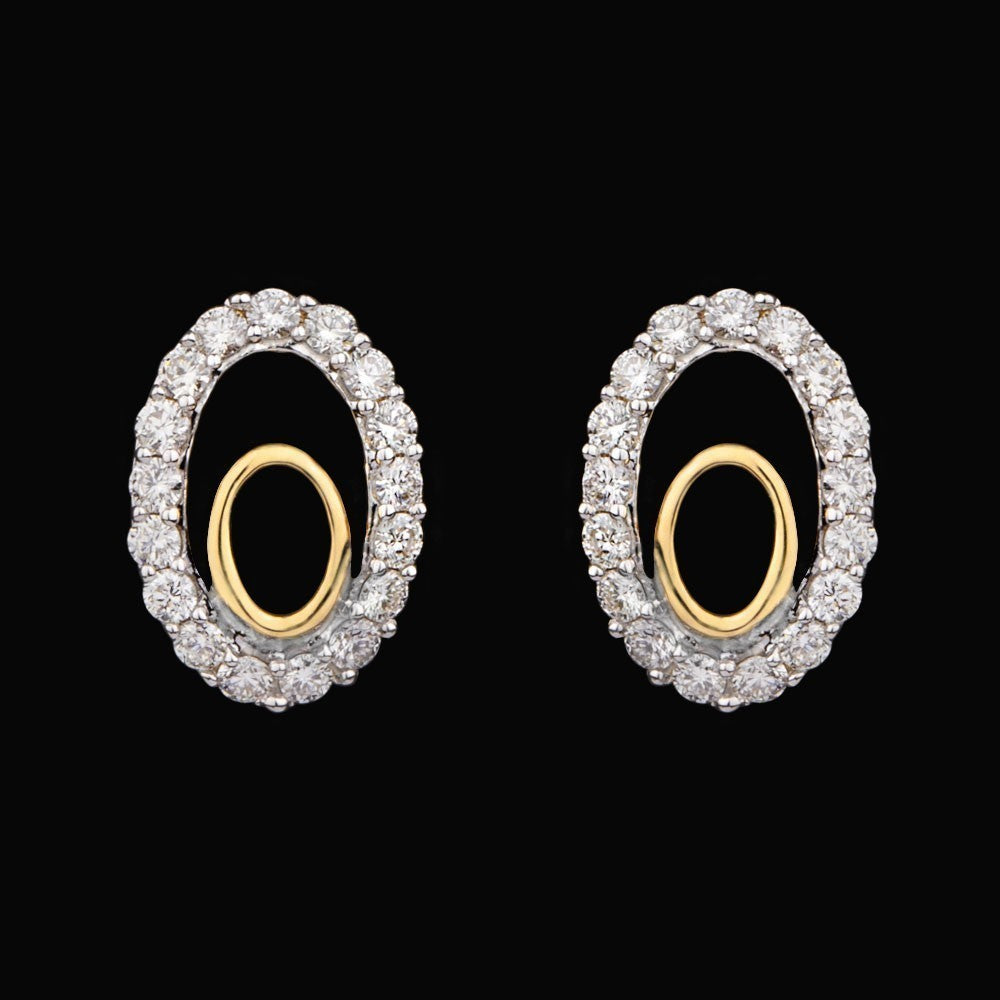 14K Yellow Gold Diamond Earrings - 0.3ct VVS-VS-HI