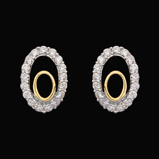 14K Yellow Gold Diamond Earrings - 0.3ct VVS-VS-HI