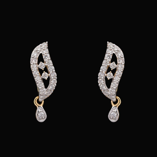 14K Rose Gold Diamond Earrings - 0.36ct VVS-VS-HI