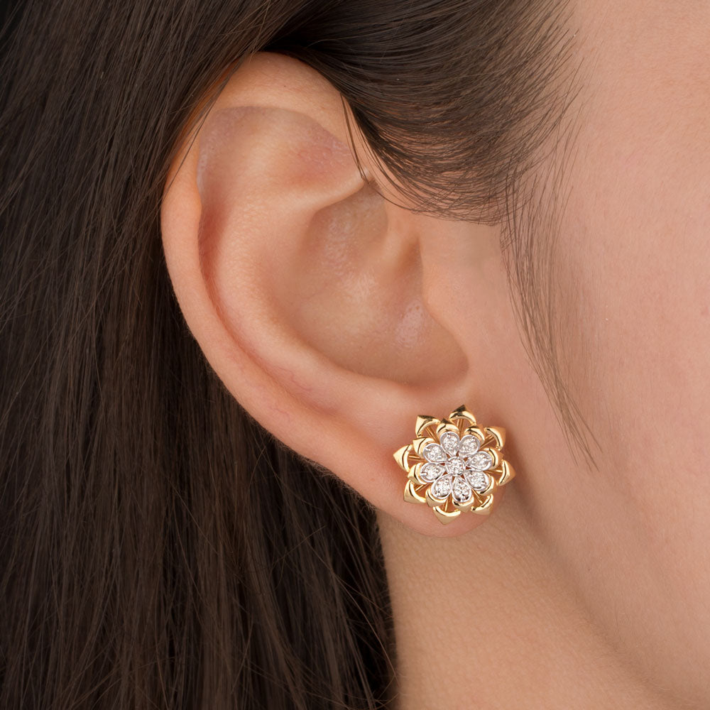 14K Yellow Gold Diamond Earrings - 0.313ct VVS-VS-GH